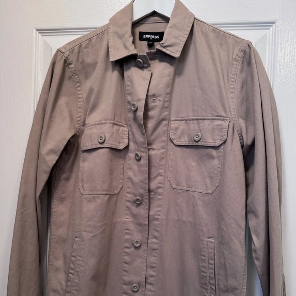 Express Beige Womens Button Jacket Size XS Excellent Condition